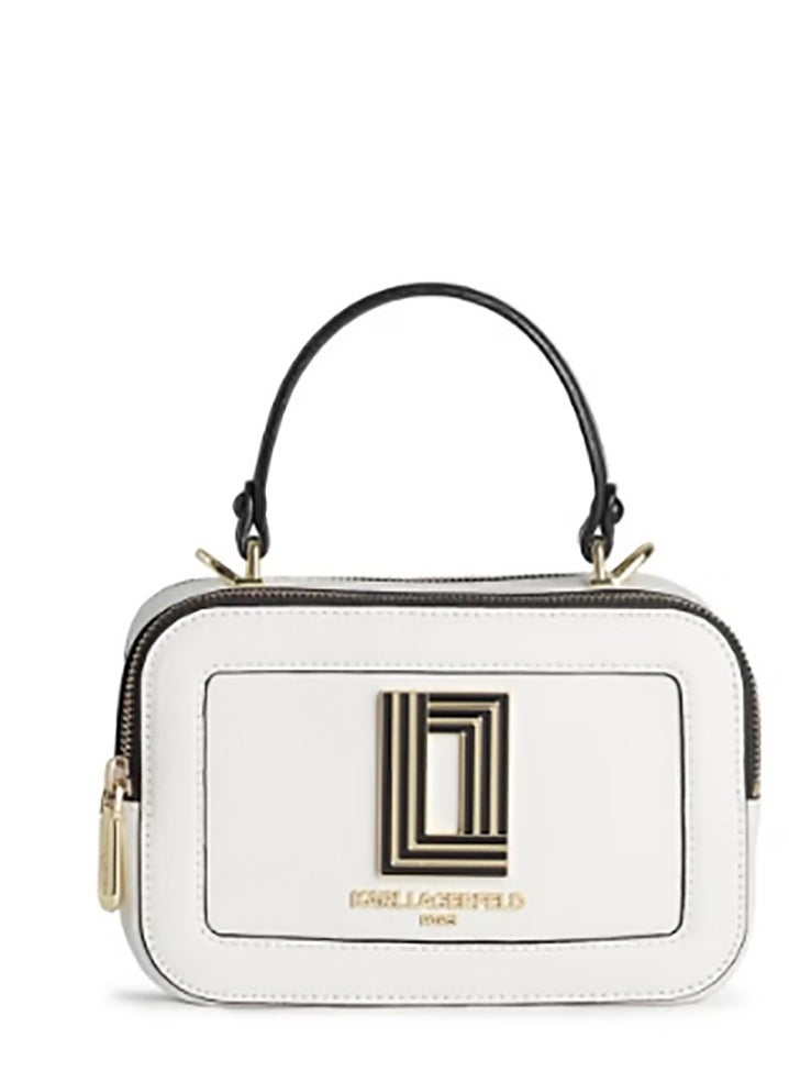 كارل لاجرفيلد باريس - Simone Printed Leather Small Crossbody - Image 1
