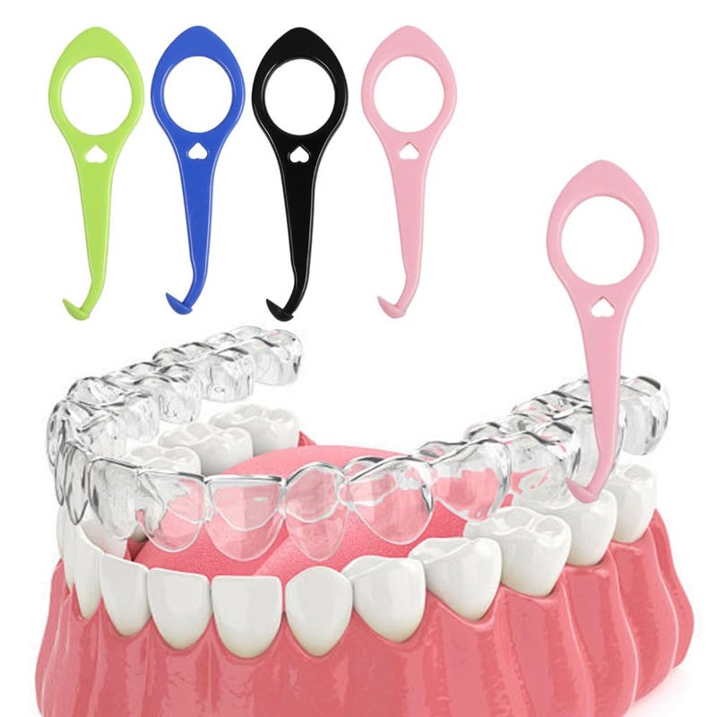 BICASUU Clear aligner removal tool-invisible removable braces, invisible aligner remover-aligner remover-fixer remover (4 pieces) - Image 4