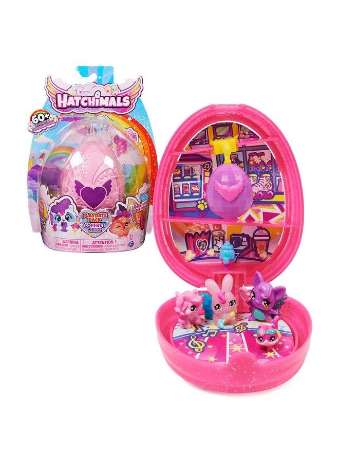 HATCHIMALS - Colleggtibles Playdate Pack With Egg Playset 4 Characters And 2 Accessories (Style May Vary) Kids Toys For Girls Ages 5 And Up - Image 1
