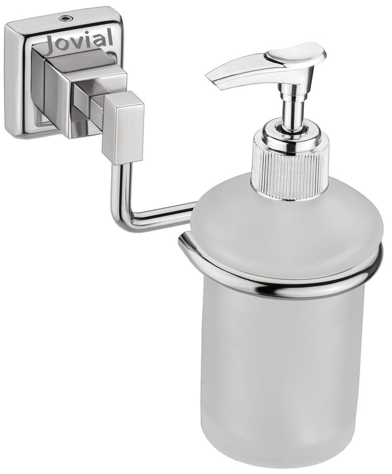 JOVIAL Calypso Soap Dispenser Liquid Soap Dispenser for Bathroom and Wash Basin Hand Wash Dispenser Shampoo Dispenser Lotion Dispenser Bathroom Accessories for Home AISI 304 Stainless Steel Corrosion Free Anti Rust 200 ML Code Jovial 412 - Image 1