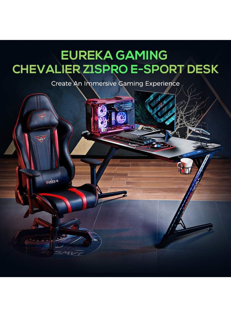 EUREKA - Eureka Ergonomic  Gaming Desk with RGB Lights - Image 1