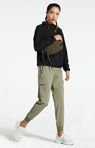 Libin Women's Cargo Joggers Lightweight Quick Dry Hiking Pants Athletic Lounge Casual Travel, Silver Sage M - Image 5