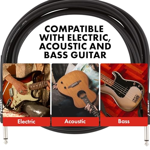 Fender Instrument Cable Professional Series 15Ft Black 990820021 - Image 4