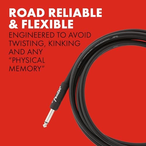 Fender Instrument Cable Professional Series 15Ft Black 990820021 - Image 5