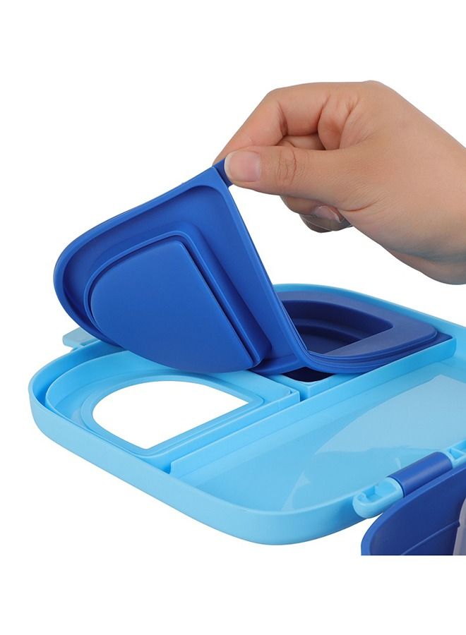 Bento Lunch Box w/ Handle - Blue