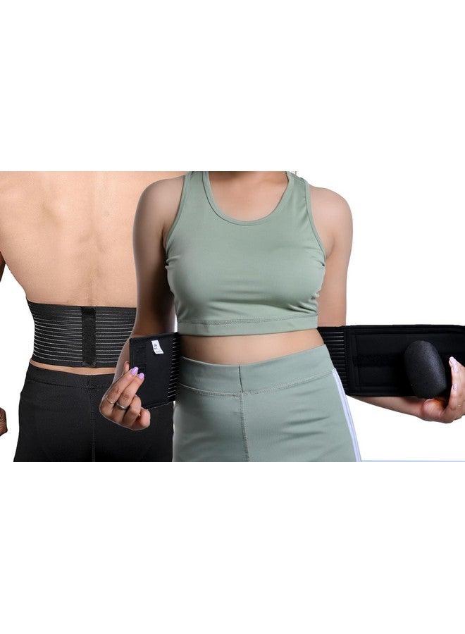 Wonder Care Wonder Care Polyester, Umbilical Black Hernia Belt Pain Relief Support Brace With 1 Removable Compression Pad For Men & Women (Xxl)  - Image 1