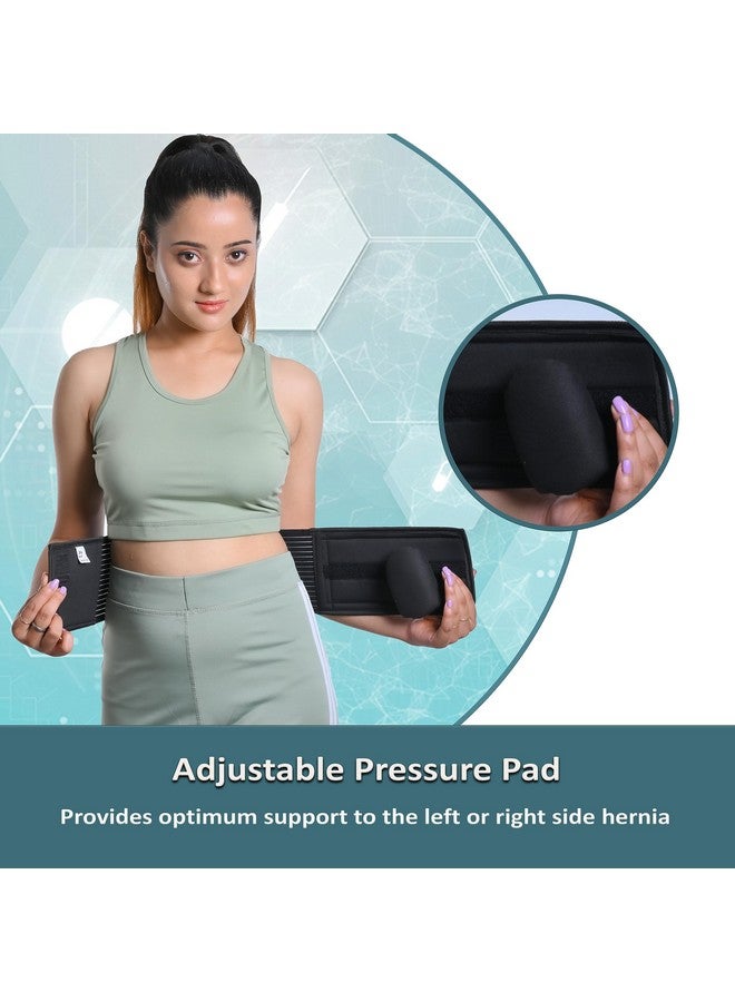 Wonder Care Wonder Care Polyester, Umbilical Black Hernia Belt Pain Relief Support Brace With 1 Removable Compression Pad For Men & Women (Xxl)  - Image 2
