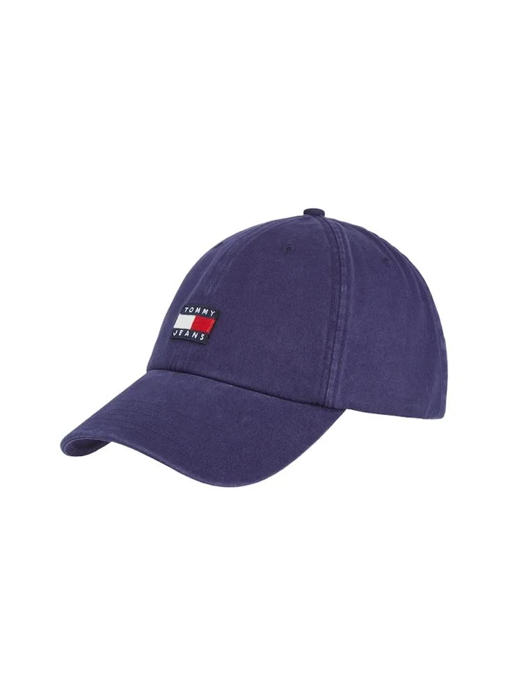 TOMMY JEANS Heritage Logo Detailed Curved Peak Cap