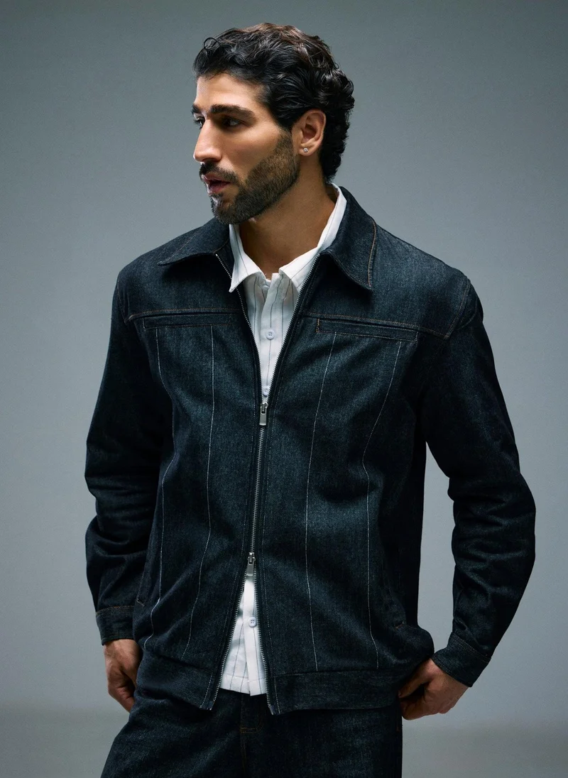 رولو Men’s Dark Wash Denim Shirt