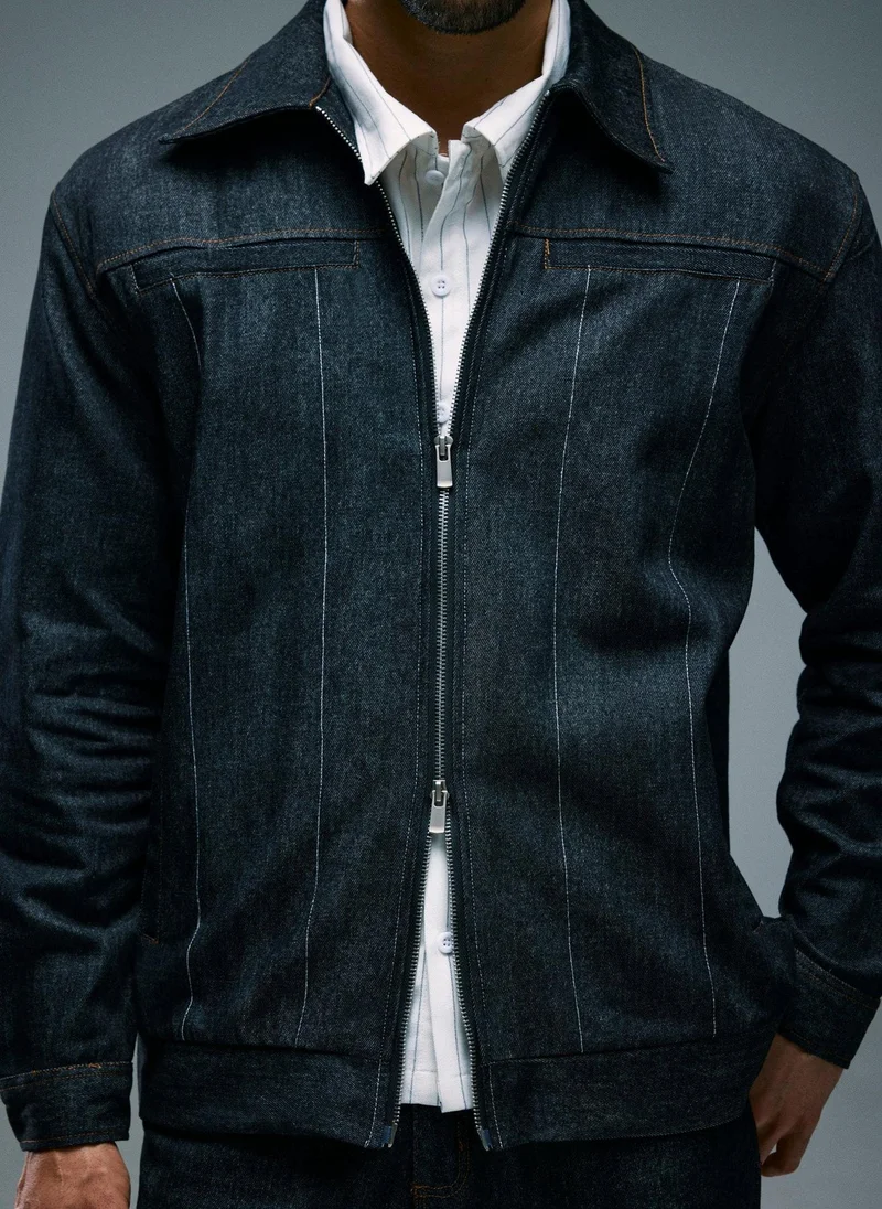 رولو Men’s Dark Wash Denim Shirt