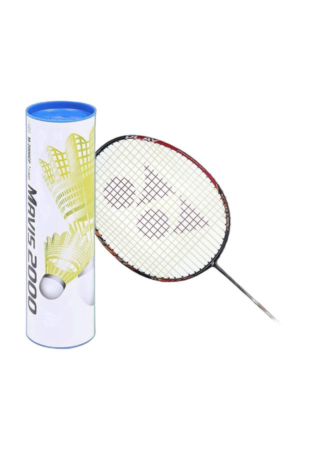 Yonex Astrox 99 Play Strung Badminton Racquet - Cherry Sunburst + Mavis 2000 Blue Cap Medium Badminton Shuttlecock 6 Pack, Yellow Pack - Image 1