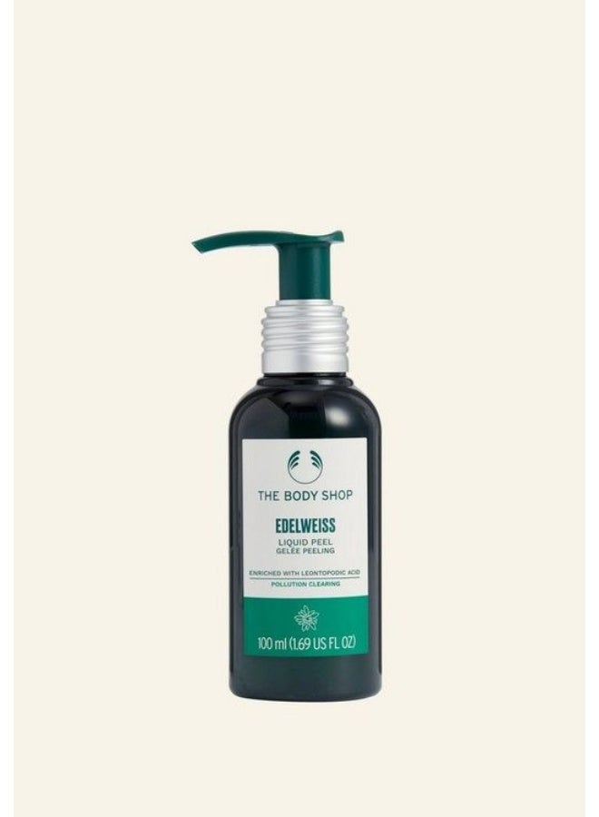 THE BODY SHOP Edelweiss Liquid Peel – Gentle Exfoliating Gel-to-Peel with Edelweiss Extract, Removes Impurities, Dead Skin Cells & Pollution, Refines Skin Texture, For All Skin Types Including Sensitive, 100ml - Image 1
