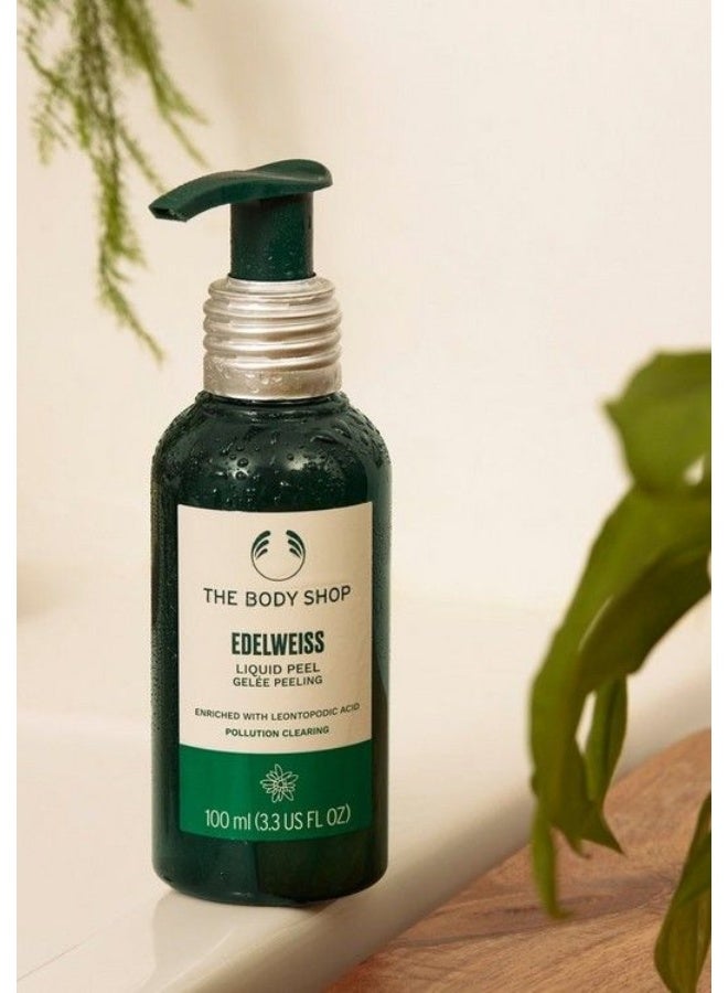 THE BODY SHOP Edelweiss Liquid Peel – Gentle Exfoliating Gel-to-Peel with Edelweiss Extract, Removes Impurities, Dead Skin Cells & Pollution, Refines Skin Texture, For All Skin Types Including Sensitive, 100ml - Image 2
