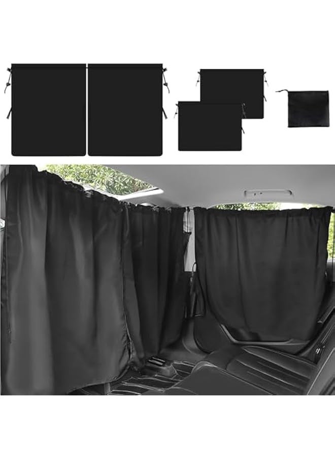 Car Sun Shade, Adjustable Car Privacy Shades, Universal Car Shade for Side Window, Car Side Window Sun Shade for Baby, Protection Privacy Keeps Cooler, Reusable and Washable (Black, 3PCS) - Image 1