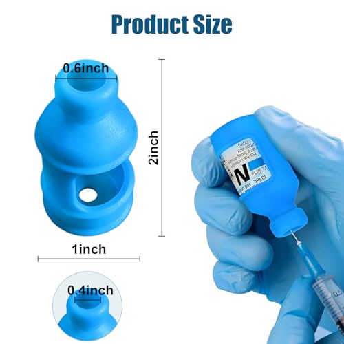 sijidou 4 Pack Insulin Vial Bottle Protector Sleeve for Diabetic Silicone Protective Case to Protect Insulin Vial from Breaking Suitable for 10ml Short Insulin Vials Pink Blue Orange Grey - Image 5