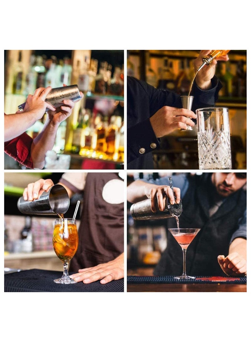 SYOSI Boston Cocktail Shaker, 2-Piece All Stainless Steel Boston Shaker Tins, 18oz Weighted and 26oz Unweighted Boston Cocktail Shaker Bar Set for Professional Bartenders and Home Cocktail Lovers - Image 2