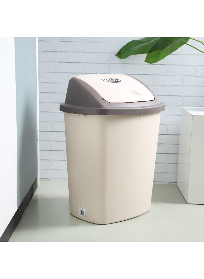 Royalford 40L Dustbin- RF12401| Pedal Bin for Waste Disposal, Trash Can for Trash Can for Hospitals, Restaurants, Societies, Parks, Malls, Etc.| Premium Quality Plastic Bin and Push Lid| Brown - Image 4
