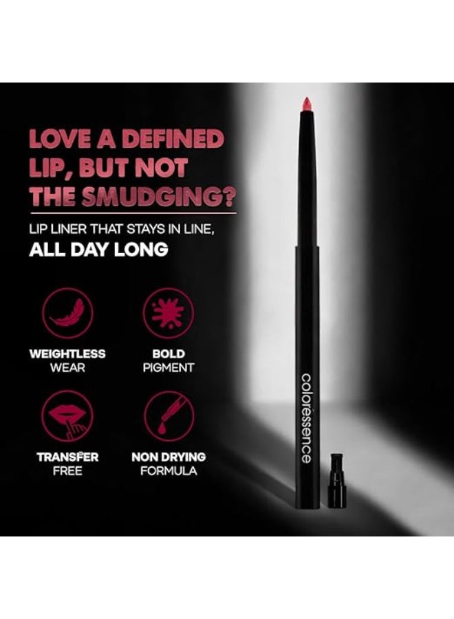 كالرسينس قلم تحديد الشفاه «Pout Perfect Matte» من Coloressence، بني، 0.25 جم | يدوم طويلاً | خفيف الوزن | غني بالألوان | تركيبة لا تسبب الجفاف | مقاوم للماء | لا يتلطخ - Image 3