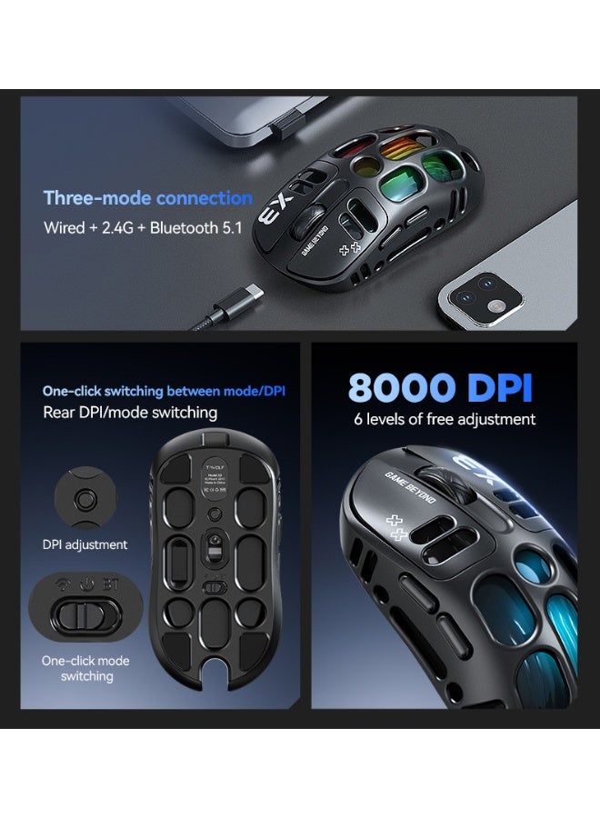 T-WOLF X3 Wireless Gaming Mouse - Image 4