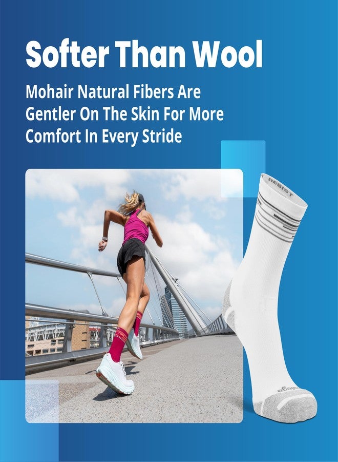 Balega Blister Resist Performance No Show Athletic Running Socks for Men and Women (3-Pack), White, X-Large - Image 5