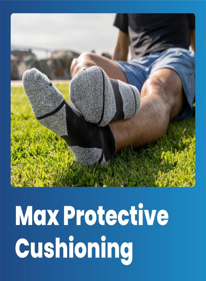 Balega Blister Resist Performance No Show Athletic Running Socks for Men and Women (3-Pack), White, X-Large - Image 3