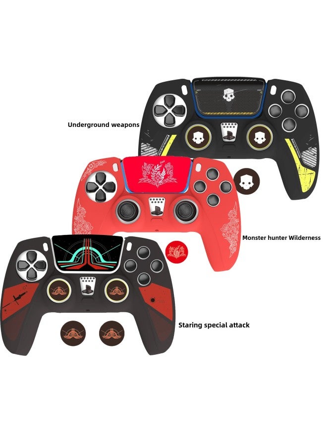 PS5 Silicone Case PS5 Game Theme Handle Silicone Protective Case PS5 Handle Protective Case PS5 Accessories Case-Product Color:Jedi Sneaker  - Image 2