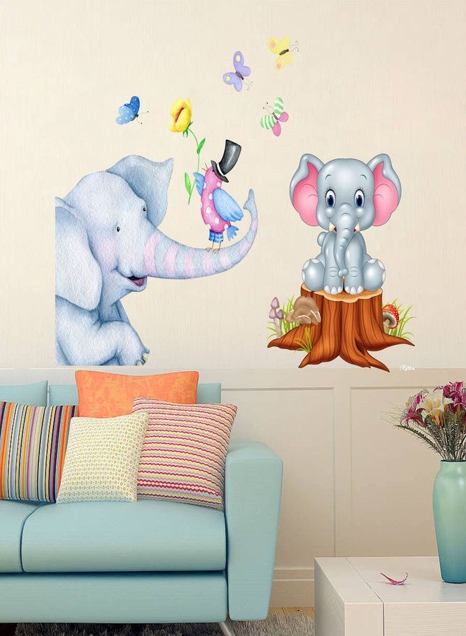 Sticker Yard Elephant Family Cartoon Wall Sticker and Decal Size - 70X50cm - Image 2