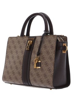 GUESS Guess Ginevra Logo Elite Society Satchel, Satchel, Top Handle, Detachable Shoulder Strap, Women, One Size  - Image 3