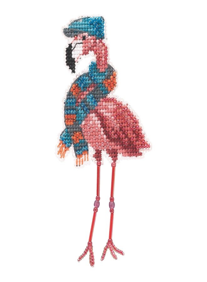 Mill Hill Counted Cross Stitch Flamingo, Multi