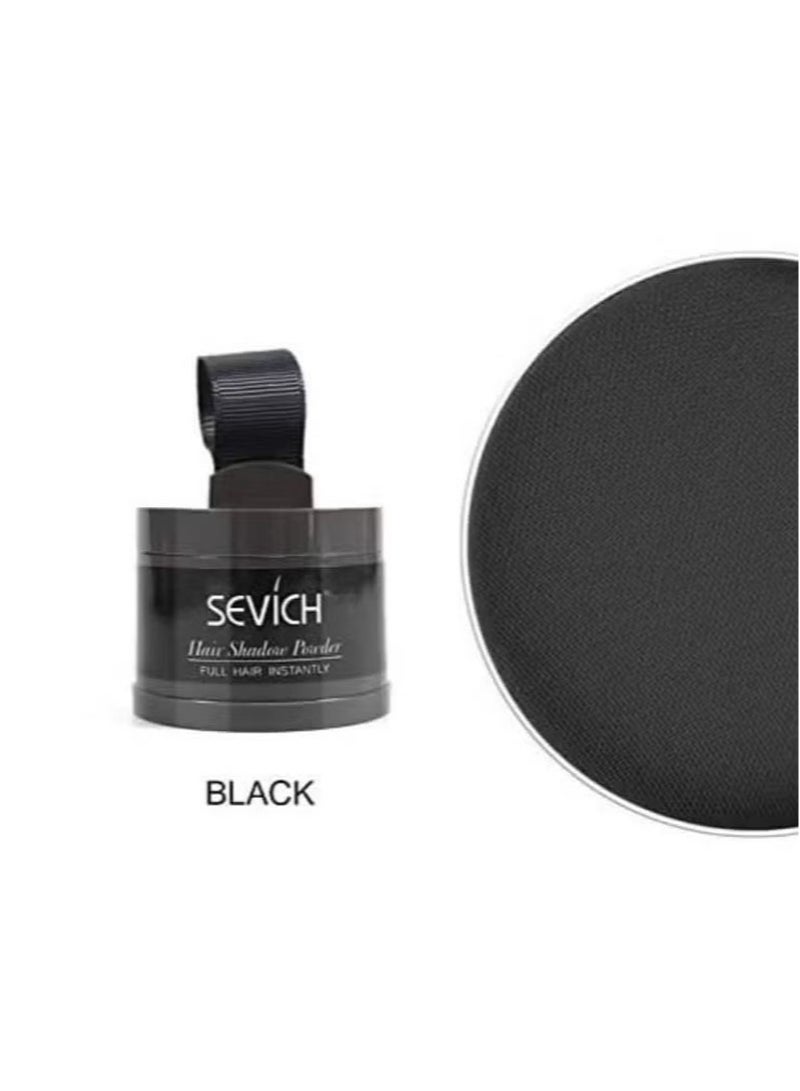 Sevich Instantly Hairline Shadow Hairline Powder Quick Cover Hair Root Concealer Eyebrows & Beard Line Hair Root Touch Up for Thinning Hairline Windproof & Sweatproof (Black) - Image 2
