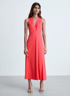 MANGO V-Neck Knitted Dress  - Image 1