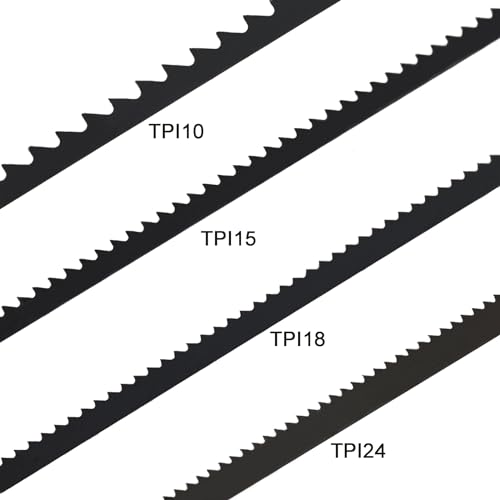 YullSorom 5-Inch Scroll Saw Blade Pin End Replacement 48Pack for Wood, High Carbon Steel(24TPI, 18TPI，15 TPI, 10TPI 12pcs Each) - Image 2