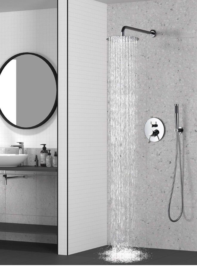 Chrome Round Concealed Bathroom Shower System Manufacturer - Image 2