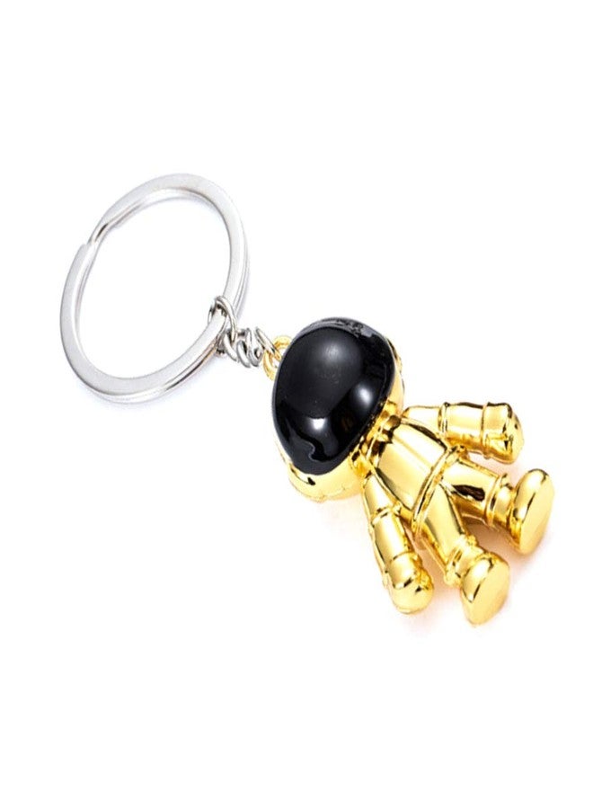 Amosfun Space Astronaut Keychain Keyring Space Robot Bag Purse Charms Space Favors Lover For Men And Women (Golden) - Image 3