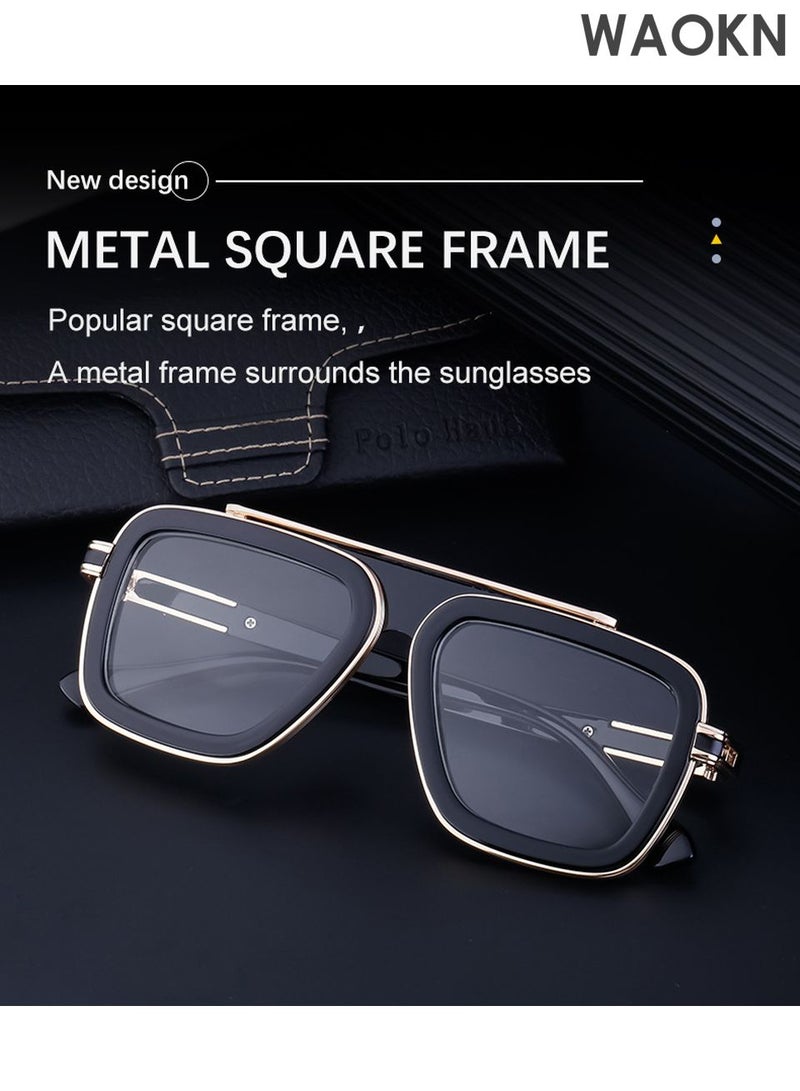 WAOKN Polarized Sports Sunglasses for Men, Classic Square Sun Glasses Driving Cycling Outdoor Lightweight Shades for men 100% UV400 Protection,Fashion Anti-Glare Sun Shades for Driving, Fishing, Traveling - Image 4