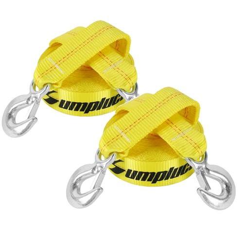 sumpluct Tow Strap with Hooks 30 Ft 15000 Lb Towing Straps for Cars ATV Tires Vehicles Farm Selds Snowmobiles Truck SUV Thick Recovery Rope for Tree,2 in x 30 Foot Emmergency Car Tow Ropes Kit - Image 1