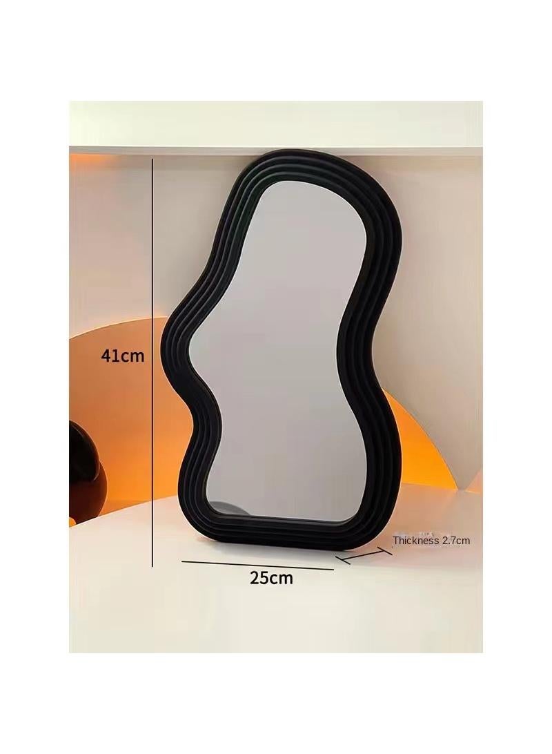 Aesthetic Cloud Design Irregular Dressing Mirror Cosmetic Mirror Decorative Desk Wall Mirror For Living Room Bedroom Hallway Home Decor - Image 1