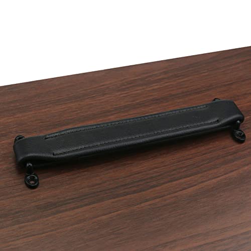 Woogim 2PCS Black Vintage Leather AMP Amplifier Handles 8.27" Replacement Strap Handle with Mounting Screws for Amplifiers Suitcases - Image 5