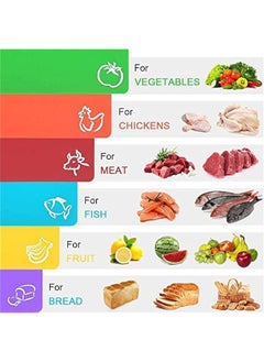 BWSJ 6  Cutting Board Extra Thick Flexible Plastic Chopping Board Mats with Food Icons 12 MM Tickness Hanging Design Dishwasher Safety  - Image 2
