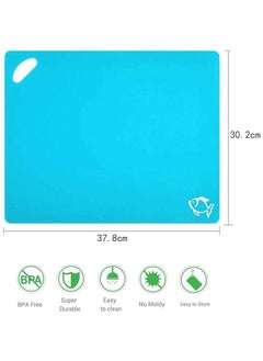 BWSJ 6  Cutting Board Extra Thick Flexible Plastic Chopping Board Mats with Food Icons 12 MM Tickness Hanging Design Dishwasher Safety  - Image 3