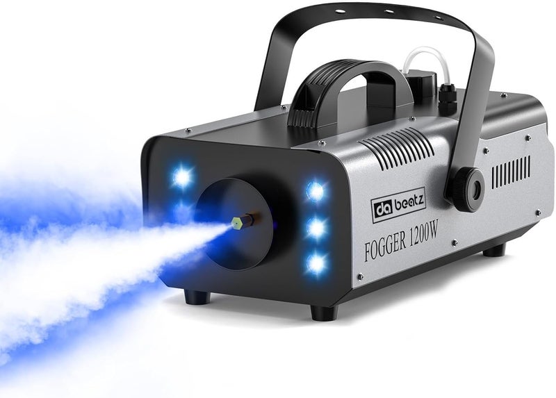 da.beatz. DaBeatz Fog Machine 1200W with Wireless Remote Control & 6 Colorful LED Lights – Professional Smoke Machine for Halloween, Christmas, Wedding, DJ Party, Stage & Outdoor Events - Image 1