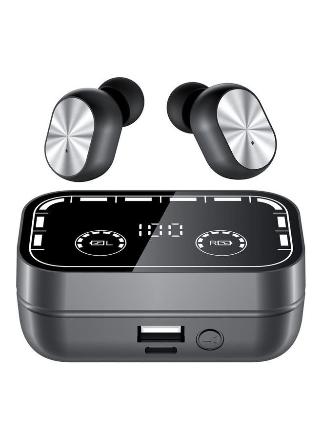 Wavebuds S8 Neo Headphones, Bluetooth Earbuds with Voice Assistant, LED Display, Inbuilt Powerbank and Flashlight, Noise Cancelling, Low Latency Optimization for Gaming, Long 36H Playtime Black
