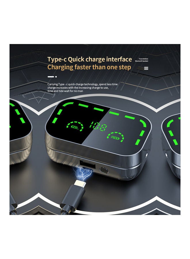 OFFBEAT Wavebuds S8 Neo Headphones, Bluetooth Earbuds with Voice Assistant, LED Display, Inbuilt Powerbank and Flashlight, Noise Cancelling, Low Latency Optimization for Gaming, Long 36H Playtime Black - Image 4