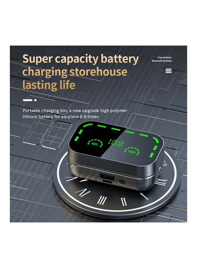 OFFBEAT Wavebuds S8 Neo Headphones, Bluetooth Earbuds with Voice Assistant, LED Display, Inbuilt Powerbank and Flashlight, Noise Cancelling, Low Latency Optimization for Gaming, Long 36H Playtime Black - Image 5