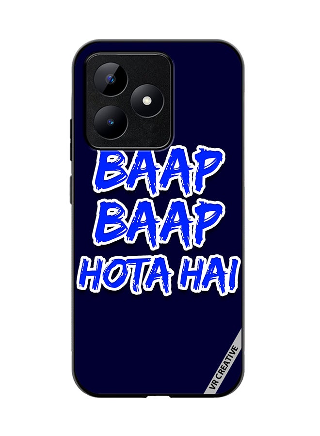 Protective Case Cover For Realme C53 Baap Baap Hota Hai Hindi Meme Quote Design Multicolour