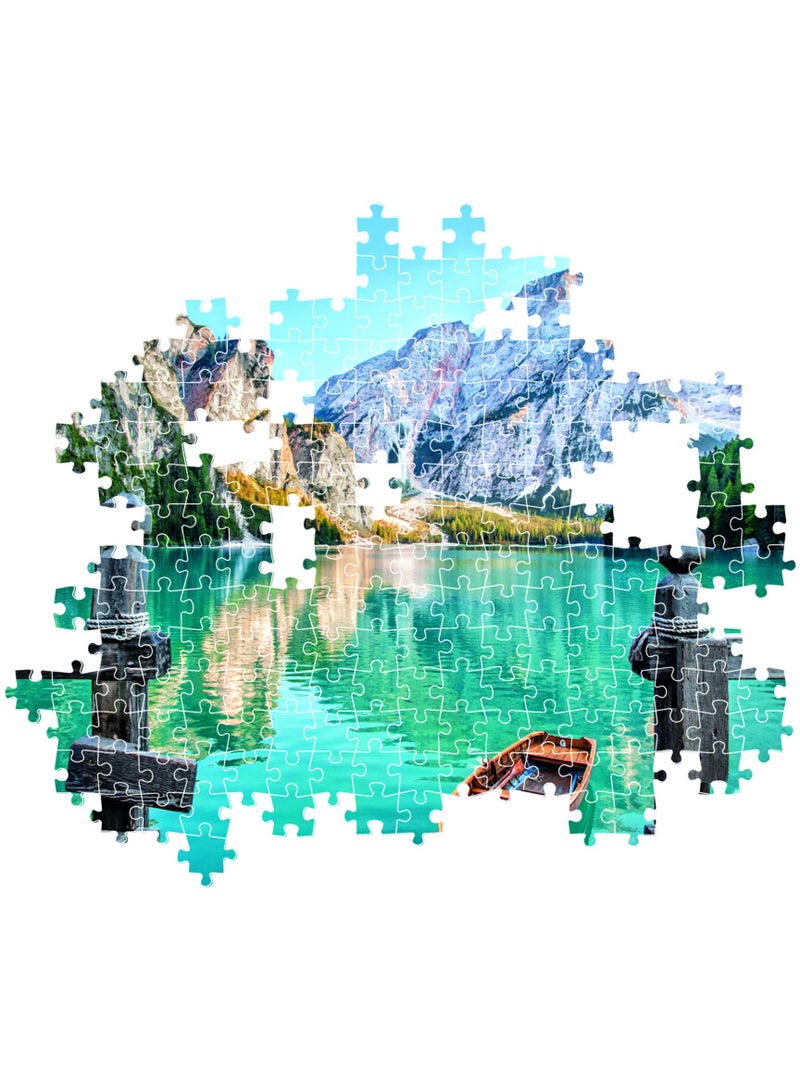 Clementoni Puzzle HQC Braise Lake+Poster 500 Pieces | Jigsaw Puzzle | Puzzle for Adults | Challenging Puzzle | Perfect for Stress Reliever and Puzzle Lovers | Made in Italy - Image 2