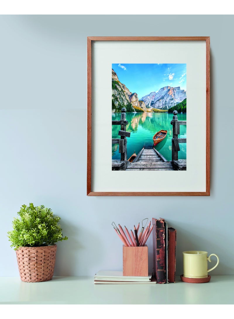 Clementoni Puzzle HQC Braise Lake+Poster 500 Pieces | Jigsaw Puzzle | Puzzle for Adults | Challenging Puzzle | Perfect for Stress Reliever and Puzzle Lovers | Made in Italy - Image 4