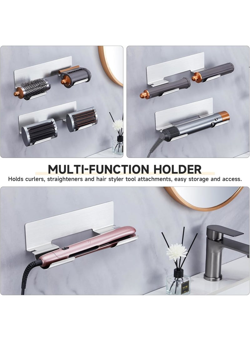 Barakah Wall Mount for Curling Iron, Hair Dryer Holder for Curling Wands Accessories, Stainless Steel Styler Attachments Organizer for Salons Bathrooms, Dormitories and Apartments - Image 5