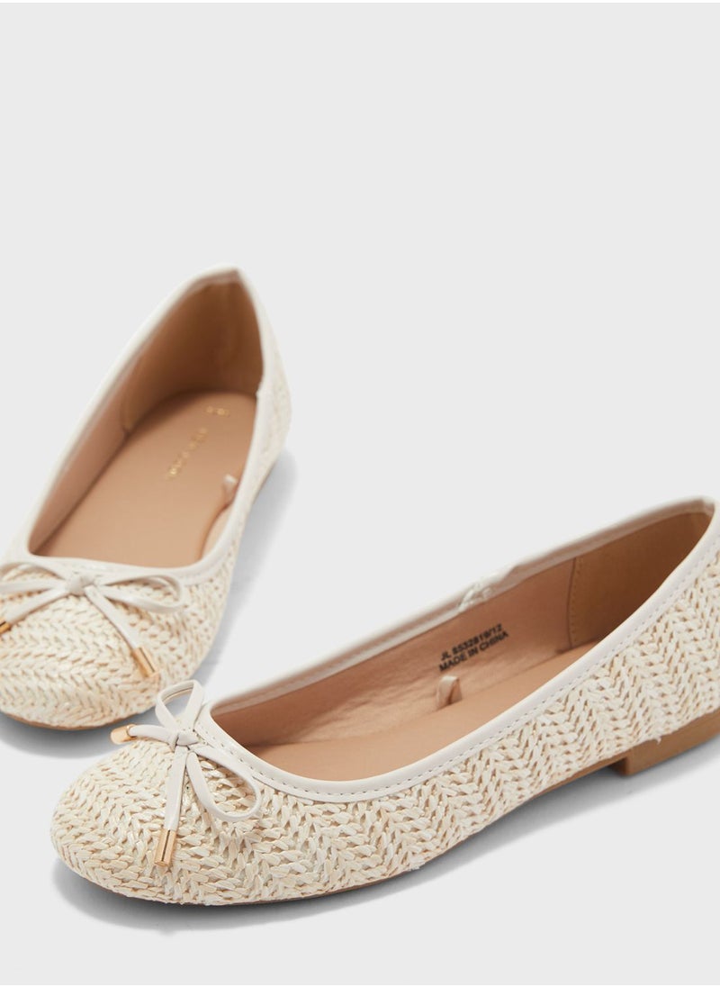NEW LOOK - Laffia  Ballerinas - Image 1