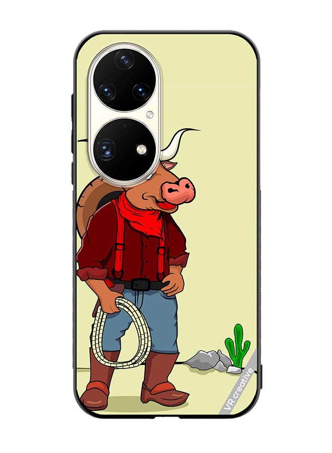 VR CREATIVE Protective Case Cover For Huawei P50 Pro Taurus Man Design Multicolour - Image 1